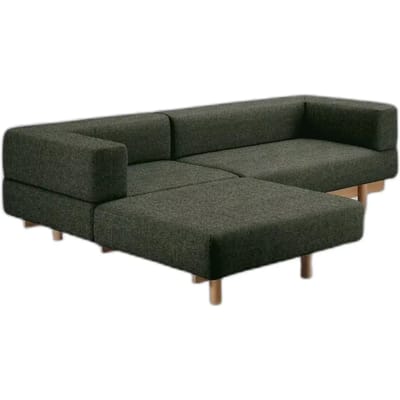 L-bank met chaise longue aan de linkerzijde Emko Alchemist