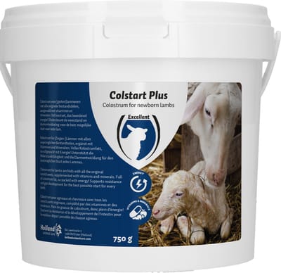 Excellent Colstart Plus - 750 gram - Ter ondersteuning voor voor pasgeboren, zwakke of moederloze lammeren en/of meerlingen - Geschikt voor lammetjes