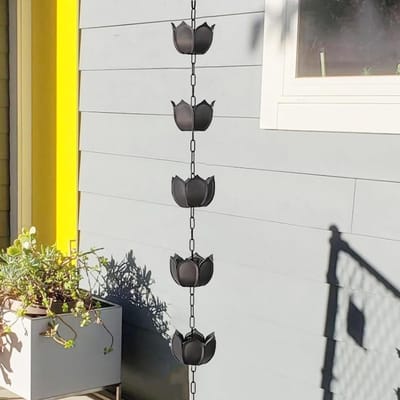 Regenketting - Waterafvoer Decoratie - Tuin drainage - Duurzame ABS constructie - Verstelbare lengte - Imitatie koper