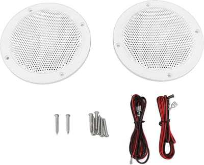 Maritieme Luidsprekers - Inbouw Audio - Waterdicht Gebruik - 120W Vermogen - 4 Inch - Wit