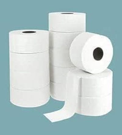 Toiletpapier Rollen - Maxi Jumbo - Zuinig Gebruik - Ecolabel Gecertificeerd - 12 Rollen - Wit