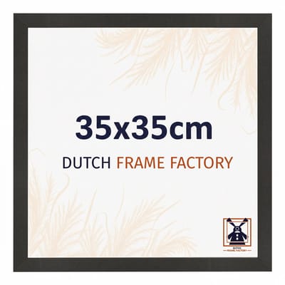 Fotolijst 35x35 cm - MDF - Zwart Mat - Benno