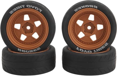 RC Wiel Set - Banden Wielen - RC Racewagen - Hoge Stabiliteit - 4 Stuks - Bruin