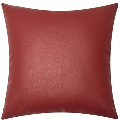 Nouvelle Housse d'oreiller en Cuir Litchi Texture Multicolore Luxe Léger Cuir Imitation Imperméable Housse d'oreiller Canapé Salon Coussin Lombaire 45 * 45Cm without core