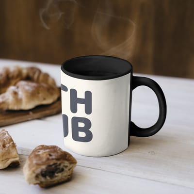 Magische Mok - Foto op Warmte Mokken - Koffiemok - Quote - Grijs - Wit - Magic Mok - Beker - 350 ML - Theemok - Mok met Tekst