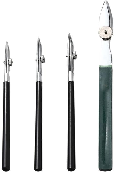 Allecto - Marker voor Vloeibare Lijnen - Maskeren - 4 Maten - Geschikt voor Kunstenaars - Perfect voor Gedetailleerd Werk
