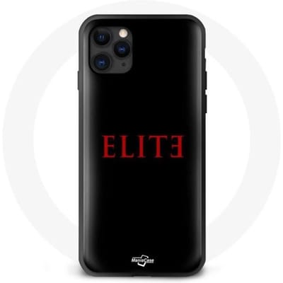 Case voor iPhone 11 Pro Elite Seizoen 5 Rood Logo Zwarte Achtergrond