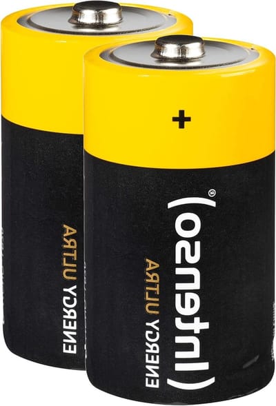 Alkaline Batterijen - Wegwerp Energie - Dagelijks Gebruik - Hoog Betrouwbaar - 2 Stuks - Zwart