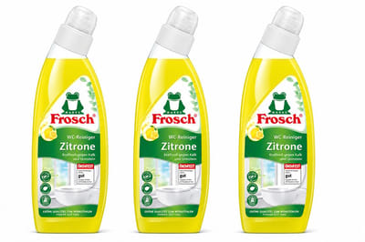 3 x Frosch Toiletreiniger Citroen 750 ml - Krachtig Tegen Kalk & Urinesteen - Citroenzuur - Vegan - Ecologisch - Made in Germany