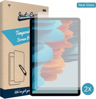 Just in Case screenprotector geschikt voor Samsung Galaxy Tab S7 - Screenprotector Tablet Glas - 2 Stuks