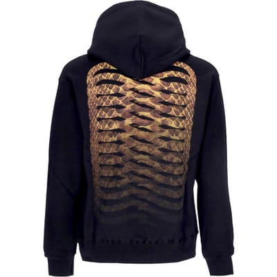 Ribs Skin-hoodie voor heren zwart