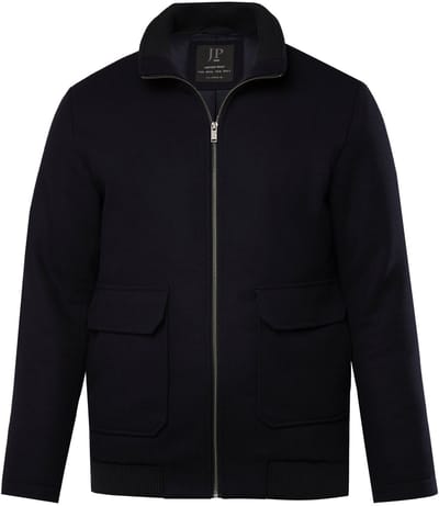 JP 1880 - Heren - Bomberjack wol collegekraag - Navy blauw - Maat L