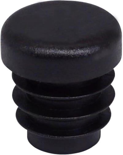 Ronde Buisinzetstukken - Hekpaalplugs Buisdoppen - Hekpalen Afwerken - UV-bestendig Kunststof - 13 mm - Zwart