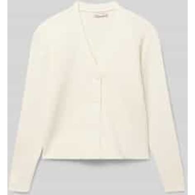 Regular fit gebreid jack van viscosemix, model 'MANDY'