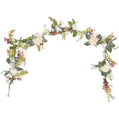 Kunstmatige Rozenrank Slinger Bruiloft Simulatie Nep Bloemen Decoratie voor Bruiloftsfeest Huisdecoratie beige