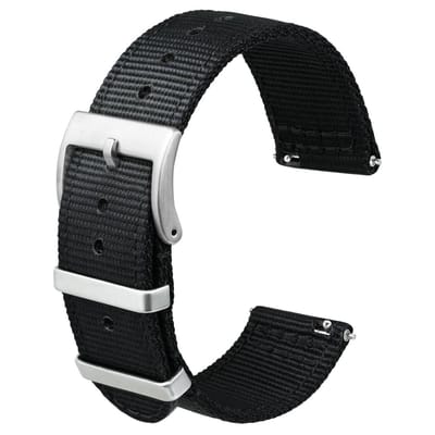 NTHProducts - Nylon Horlogeband - Snelle Bevestiging - Duurzaam en Comfortabel - Dubbele Laag - Verstelbare Lengte - Geschikt voor Elke Stijl