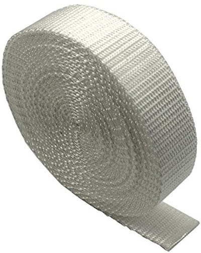 Heavy duty band - 5 meter - geschikt voor rugzakken, bagage- en cargobanden, riemen (wit, 25 mm).