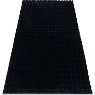 Kleden Rugsx Tapijt BUBBLE zwart 25 IMITATIE VAN KONIJNENBONT 120x170 cm