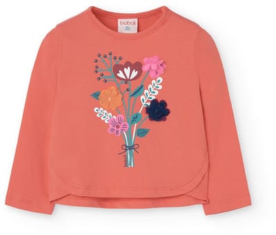 Boboli Knit T-shirt Met Lange Mouwen Roze 12 Months Meisjes