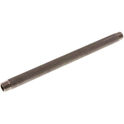 R 3/8'' RVS Dubbele Pijpnippel 20 Bar DIN 2982 - 250mm