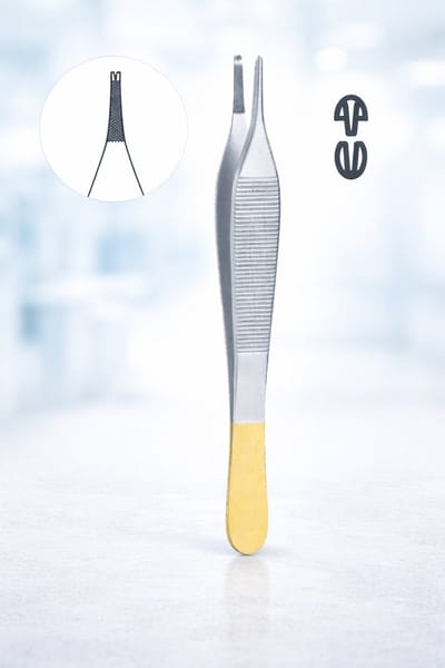 Belux Surgical Instruments / Adson Kocher Pincet 1x2 Tanden – TC (Tungsten Carbide) – 15 cm – RVS – Chirurgisch Instrument