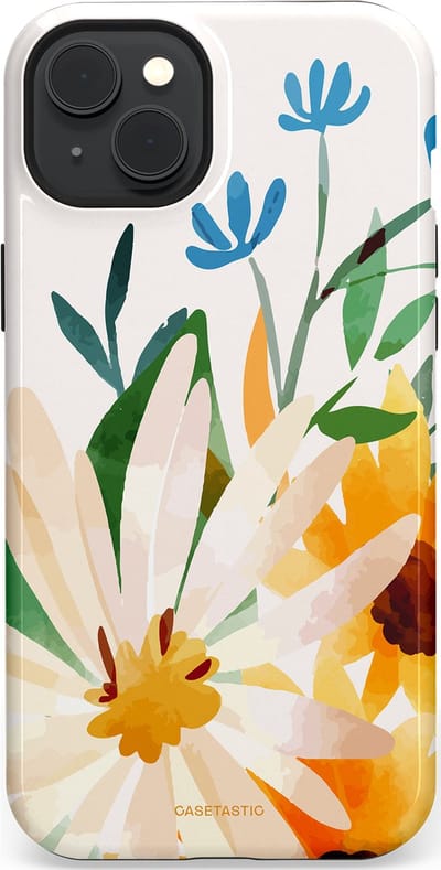 Casetastic Hoesje Geschikt voor Apple iPhone 15 Plus Magsafe - Stijlvolle Beschermende Duo-layer Case - Veld vol zon