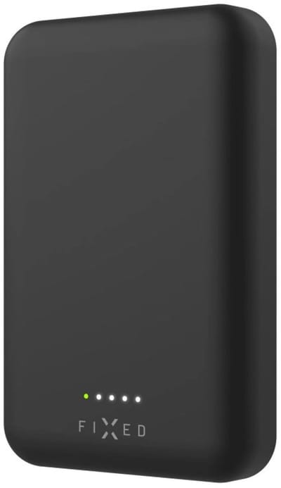 Fixed Powerbank 6000 mAh MagSafe Zwart | Magzen 6 | Draadloos opladen | Power Bank
