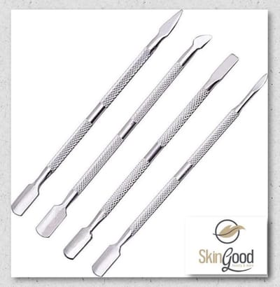 Nagelverzorgingsset - Nagelriem drukker - Nagelstylingset - RVS - set van 4 tools - kado idee - sint - kerst