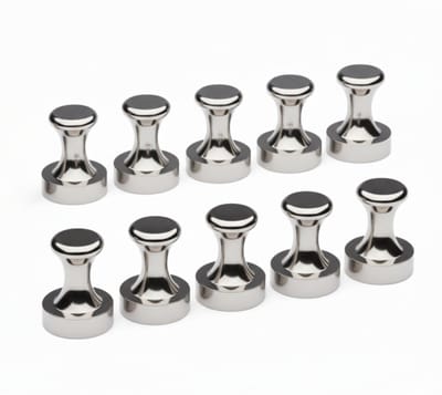 Brute Strength - Super sterke magnetische ophanghaakjes - Haakjes | Pionnen - 32 mm - 10 stuks - Draagkracht 25 kg - Ophanghaken - Neodymium magneet sterk - Magneet haakjes - Haak magneten - Sterk magneetjes