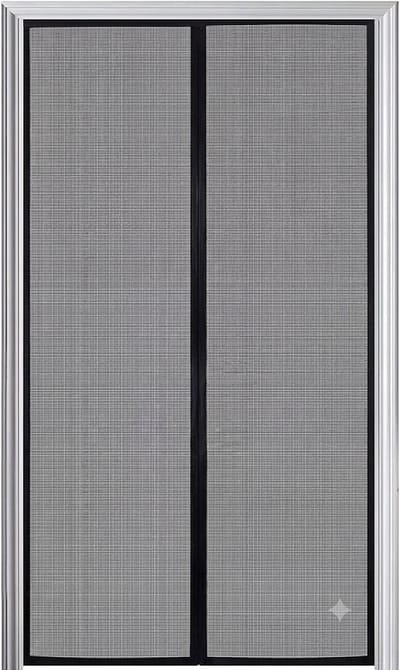 Magnetisch Hor voor Deuren en Ramen 100 x 240 cm - Anti-Muggen en Insecten, Gemakkelijk te Installeren en Herbruikbaar - Zwart