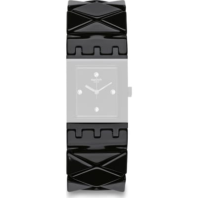 Swatch Plastic - Square SUB 18mm ASUBB127B SUBB127 Chalkboard Strap Small band