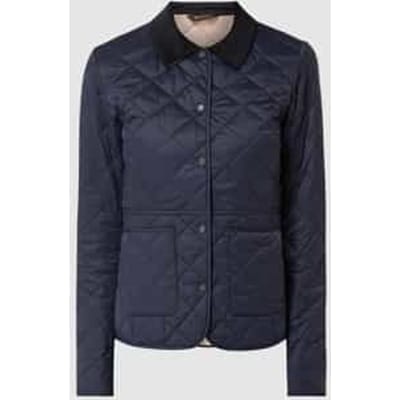Gewatteerd jack met kraag van corduroy, model 'Deveron'