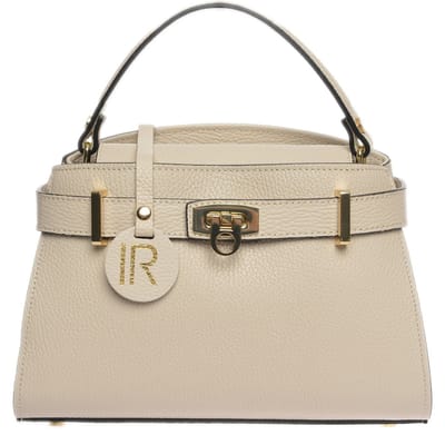 Isabella Rhea Beige Rundleer Tas