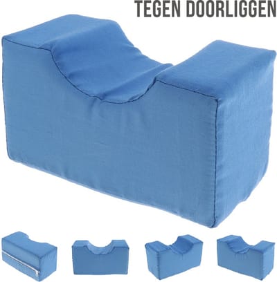 Allernieuwste Foam Hand- Voet- Hiel-beschermer - Anti Decubitus - Elevatie Kussen met Rits - Katoen - 20 x 9.5 x 10 cm