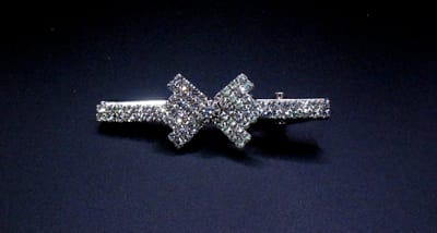 Duckklem strik-vorm met strass #3