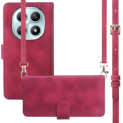 imoshion Hoesje - Geschikt voor Xiaomi Redmi Note 15 (4G) - Bookcase met koord - Rood