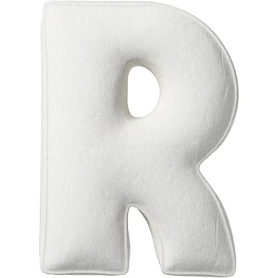 Kussen letter r Yellow Tipi Boucle