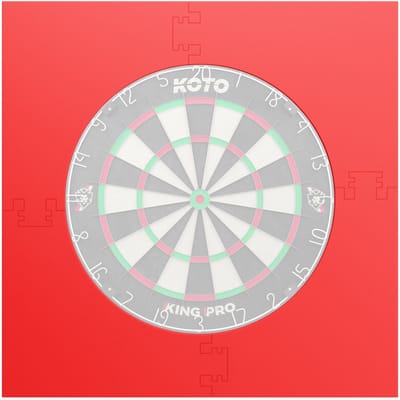 KOTO – 4PCS. Dart Surround Rood - Vierkant - Dartbord Surround Ring - EVA - Economisch & Duurzaam - Beschermd Muren & Dartpunten