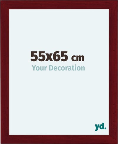 Your Decoration - Fotolijst 55x65 cm - MDF - Wijnrood Geveegd - Como