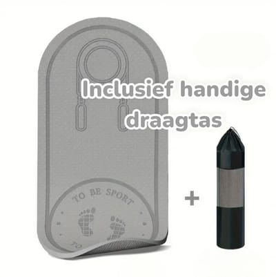 Dutchers® Springtouwmat incl draagtas - Springtouw - Fitnessmat - Yogamat - Trainingsvloer - Gymnastiekmat - Turnmat - Vloer - Mat - Extra dik