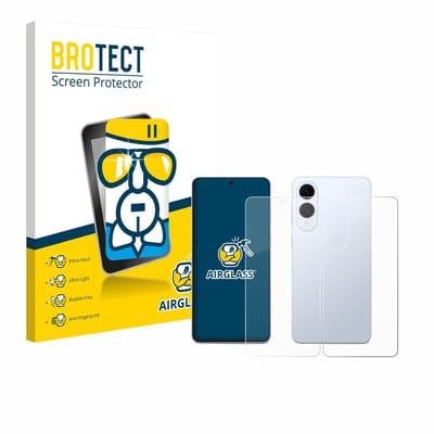 Screenprotector voor Samsung Galaxy S25 Edge (Voor+Achter) Beschermglas transparant