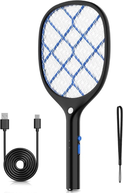 SCH® Elektrische vliegenmepper - Vliegenmepper - Vliegenmeppers - Zwart - ‎46cm x 21cm x 4cm