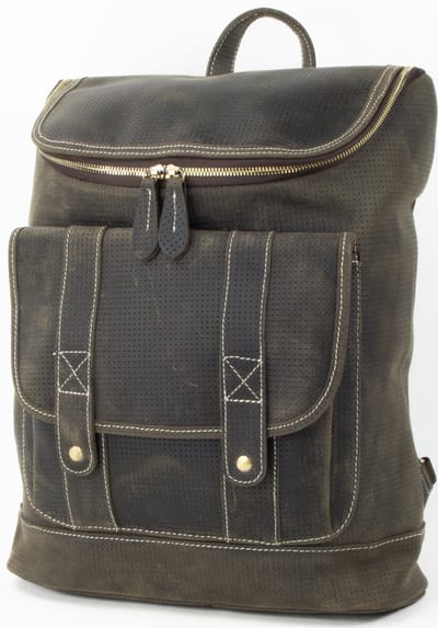 DE LAMASSU® Leren Laptop Rugzak 15,6 Inch – Echt Leren Rugtas – Vintage Backpack voor Werk, School en Reizen – Unisex