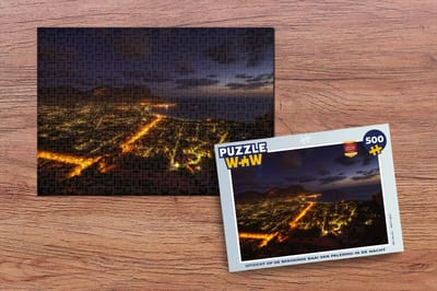 Puzzel Italië - Palermo - Nacht - Legpuzzel - Puzzel 500 stukjes