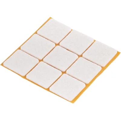 Fix-o-moll Meubelglijder - Zelfklevend - Vilt - 25x25mm - Vierkant - 9 Stuks