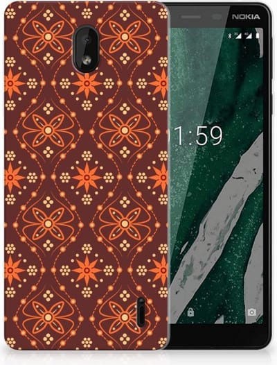 Nokia 1 Plus TPU bumper Batik Brown