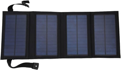 ONF3 - Opvouwbare Zonnepaneel Oplader - Draagbare Zonnelader voor Wandelen en Camping - 10 W 5V - Monokristallijn Zonnebatterij - Ideaal voor Bu...