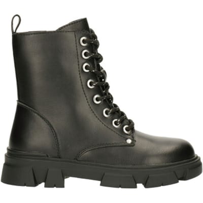 Bullboxer Aaf504 Veterboots - Laarzen Met Veters - Meisjes - Zwart - Maat 30