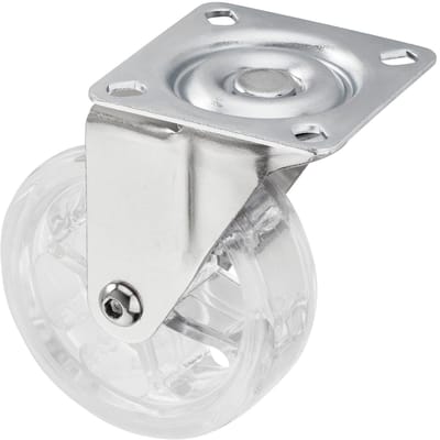 Design meubelwiel SHIFT-Ø 75 mm transparant, belastbaar tot 35 kg, hoogte 97 mm Zwenkwiel van SOTECH