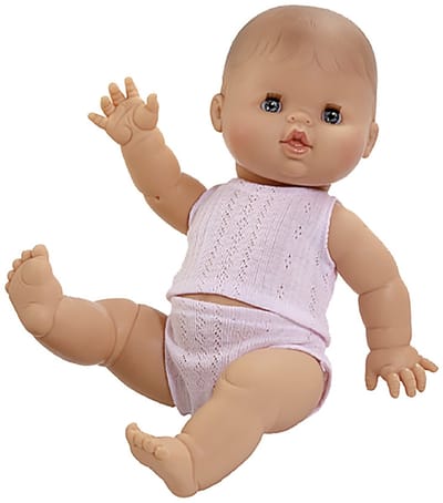 Paola Reina Gordi Alica Babypop Blank Meisje Met Ondergoed 34 cm